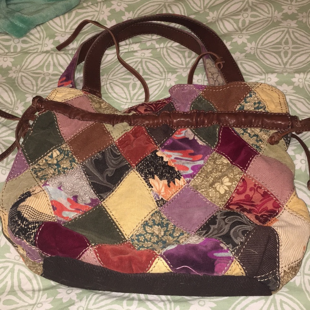 Lucky brand patchwork tote